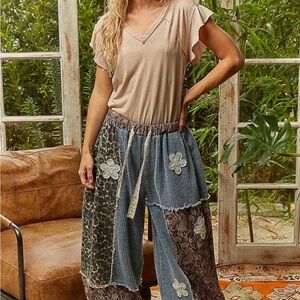 POL Multicolor Patchwork Joggers